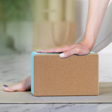 NNEOBA Yoga Block EVA and Cork Stretch Aid