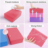 NNETM Yoga Building Blocks Pilates Bricks Exercise (Pink)