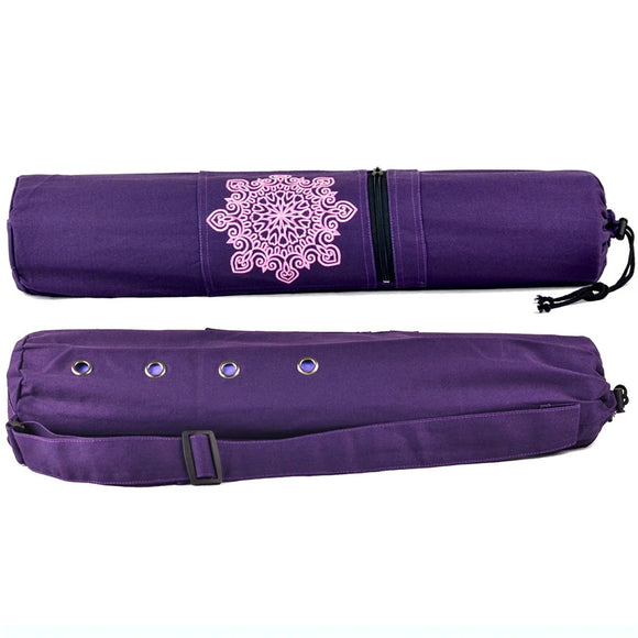 NNETM Canvas Yoga Mat Backpack with Adjustable Strap