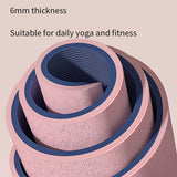 NNEOBA Double-Sided Non-Slip TPE Yoga Mat with Strap