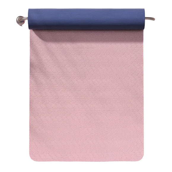 NNEOBA Double-Sided Non-Slip TPE Yoga Mat with Strap