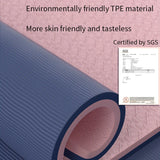 NNEOBA Double-Sided Non-Slip TPE Yoga Mat with Strap