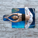 NNETM Non-Slip Pilates Reformer Mat Yoga Suede Rubber