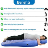 NNEOBA Flocking Air Mattress Yoga Mat for Pregnant Women