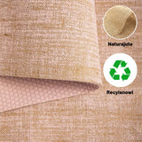 NNETM Yoga Mat Jute PVC Non-Slip Pilates Fitness Mat