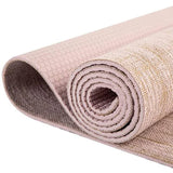NNETM Yoga Mat Jute PVC Non-Slip Pilates Fitness Mat