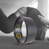 NNEOBA Yoga Wheel with Mandala Pattern