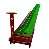 3M Golf Solid Wood Putter Trainer Practice Set Training Mat-1922443428982034432