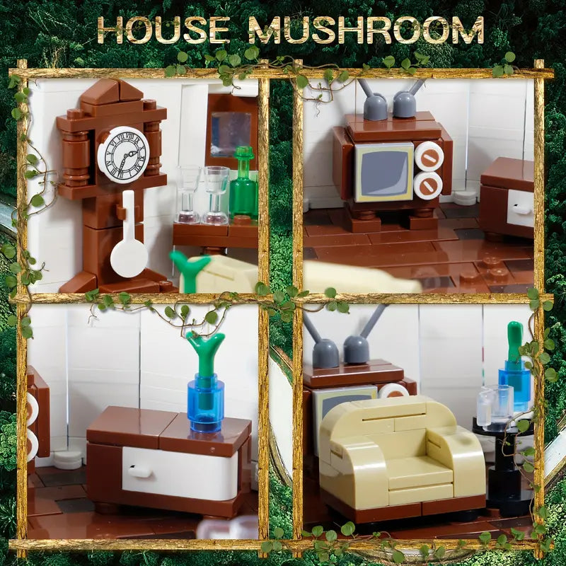 Mushroom House Building Blocks NNE Living