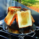 NNETM Portable Stainless Steel Toast Grill for Outdoor Camping