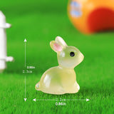 NNETM 20pcs GlowMates Animal Resin Figurines for DIY Crafts