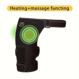 NNETM USB-Powered Heated Hip & Thigh Support Brace with Vibration Massage(Black)