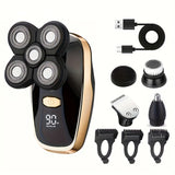 NNETM Five-Blade Cordless Electric Razor Set for Men