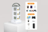 NNETM 14-in-1 Power Tower Surge Protector USB-C