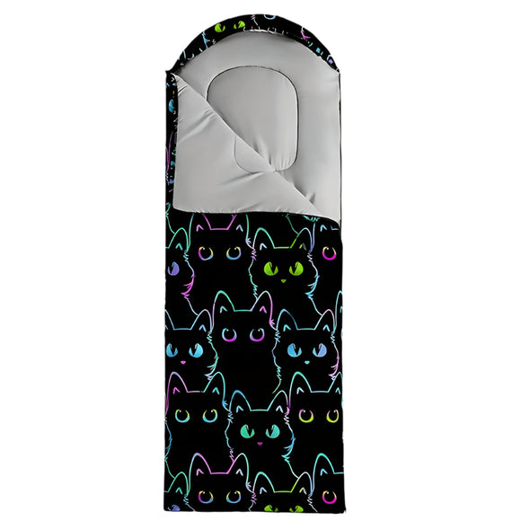 NNETM Cat Camping Sleeping Bag Lightweight Outdoor Quilt