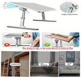 NNETM Adjustable Height Foldable Desk with Phone Slot