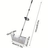 NNETM Adjustable Metal Beach Sifter Rake Tool