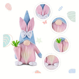 NNETM 2-Pack Easter Gnome Plush Toys Set