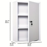 NNETM 3-Tier Wall-Mounted Metal Medicine Cabinet