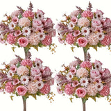 35CM Artificial Autumn Rose Bouquet Faux Flower