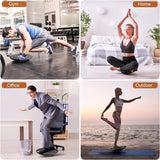 NNETM 1pc Balance Board - Non-Slip Exercise Trainer(Black)