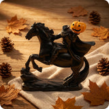Resin Headless Knight Holding Pumpkin Ornament - Creative Craft Home Living Room Bedroom Decoration