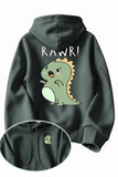 NNETM Cartoon Dinosaur Graphic Hoodie