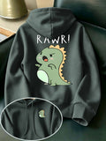 NNETM Cartoon Dinosaur Graphic Hoodie