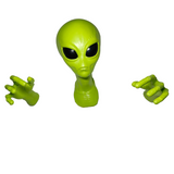 Green Alien Latex Pendant/1pc 3D Alien Sculpture with Small Wall-Mounted Head And Hands/Perfect for Sci-Fi Decoration And Collection Inspired by Area 51