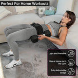 NNETM Weighted Waist Trainer Belt - Adjustable Resistance(Black)