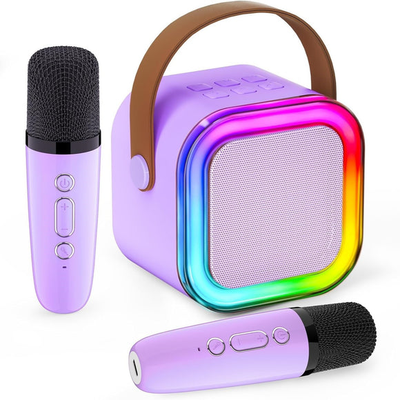 NNETM Wireless Mini Karaoke Machine with Microphones