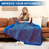 NNETM Heated Electric Throw Blanket - Double-Sided Flannel