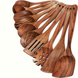 NNETM Teak Non-Stick Heat Resistant Cookware Set (10pcs)