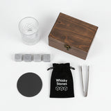 Whiskey Glass Set with Wooden Gift Box