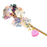 NNETM 24K Colorful Gold Rose - Artificial Rainbow Flower