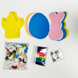 NNETM 191pcs Easter Craft Kit DIY Foam Stickers Set