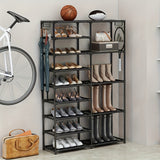 NNETM Shoe Rack with Boot Hooks Capacity (9-Tier)