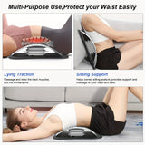 NNETM Back Stretcher & Massager - Relieve Sciatica & Fibromyalgia Pain(White)