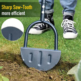 NNETM Full Steel Stand Up Garden Edger: Efficient Lawn Trimming with T Grip