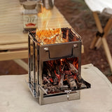 NNETM Folding Stainless Steel Camping Stove Mini Portable