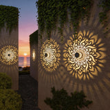 4pcs Solar Mandala Garden Lights – Warm White