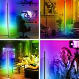NNETM RGB Remote Control Wall Corner Ambient Light - 1.5m Height