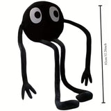 32-Inch Tall Black Coal Ball Plush Doll Cushion