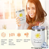 NNETM Sunflower Stainless Steel Cup Gift Set