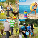 NNETM Ultimate Outdoor Adjustable Folding Stool for On-the-Go Comfort