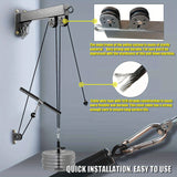 NNETM Wall Mounted Cable Pulley Gym System