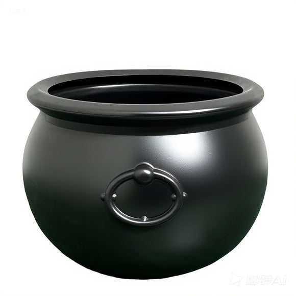 NNETM Witch Cauldron Plastic Candy Jar with Lid
