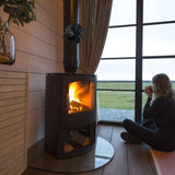 NNETM 6-Blade Wood Stove Fan - Upgrade Chimney-Bundled Type