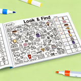 Interactive Find and Color Hidden Objects & Visual Search Game for kids