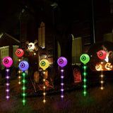 NNETM 6-Pack Color Changing Solar Lights – Horror Eyeball Stake Lights